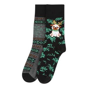 Urban Classics Ponožky 'Christmas'  zmiešané farby / čierna