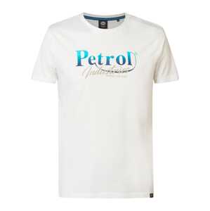 Petrol Industries Tričko  béžová / modrá / vodová / biela