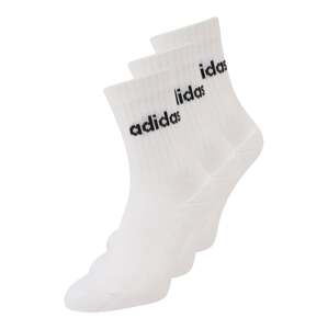 ADIDAS SPORTSWEAR Športové ponožky 'Linear Crew Cushioned'  čierna / biela