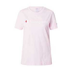 Champion Authentic Athletic Apparel Tričko  pastelovo ružová / červená / biela