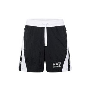EA7 Emporio Armani Športové nohavice  vodová / čierna / biela