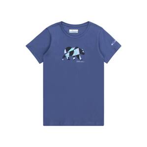 COLUMBIA Funkčné tričko 'Mission Lake'  námornícka modrá / vodová / modrosivá / čierna