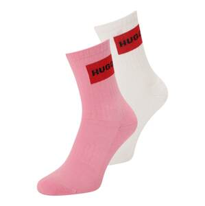HUGO Red Ponožky  ružová / červená / čierna / šedobiela