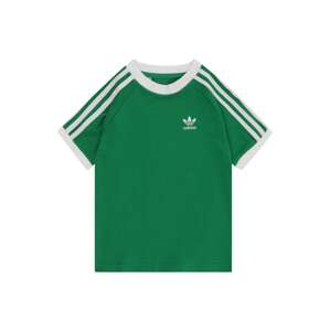 ADIDAS ORIGINALS Tričko 'Adicolor 3-Stripes'  zelená / biela