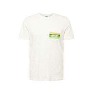 Superdry Tričko 'CALI'  žltá / zelená / biela ako vlna