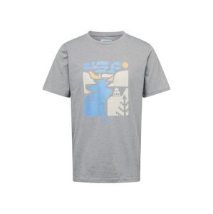 COLUMBIA Funkčné tričko 'City Grey Heath'  béžová / modrá / žltá / sivá melírovaná
