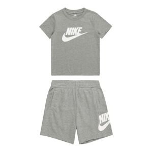 Nike Sportswear Joggingová súprava 'CLUB'  sivá melírovaná / biela