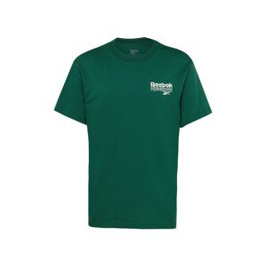 Reebok Funkčné tričko  zelená / biela
