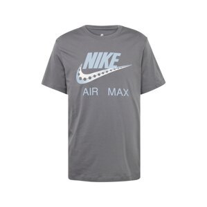 Nike Sportswear Tričko 'DAY FUTURA'  svetlomodrá / sivá / šedobiela