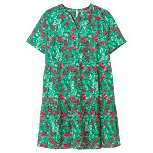 SHEEGO Letné šaty  zelená / ružová / krvavo červená / biela