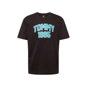 Tommy Jeans Tričko  vodová / červená / čierna / biela