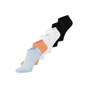 HUGO Ponožky  svetlomodrá / oranžová / čierna / biela