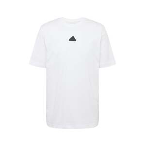 ADIDAS SPORTSWEAR Funkčné tričko 'FRACTAL'  svetlobéžová / čierna / biela