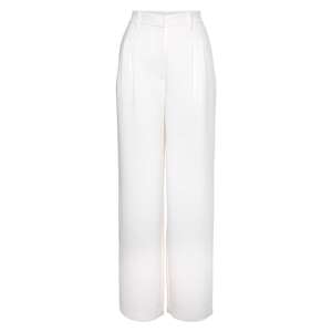 LASCANA Plisované nohavice  biela