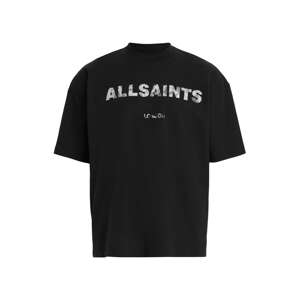 AllSaints Tričko 'FLOCKER'  sivá / čierna / biela