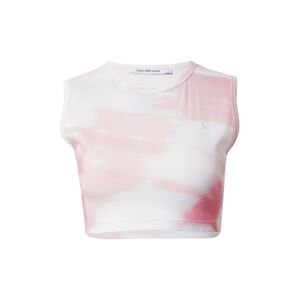 Calvin Klein Jeans Top  ružová / svetloružová / biela