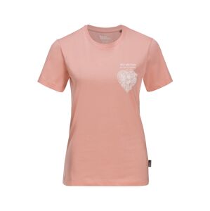 JACK WOLFSKIN Funkčné tričko 'DISCOVER HEART'  rosé / biela
