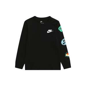 Nike Sportswear Tričko  svetlomodrá / zelená / čierna / biela