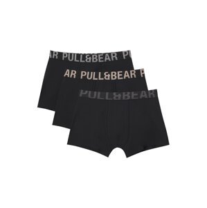 Pull&Bear Boxerky  béžová / sivá / tmavosivá / čierna