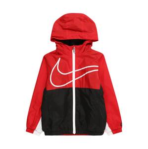 Nike Sportswear Prechodná bunda 'SWOOSH'  červená / čierna / biela