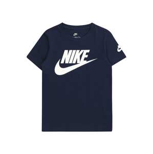 Nike Sportswear Tričko 'FUTURA EVERGREEN'  námornícka modrá / biela