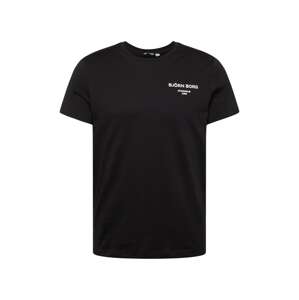 BJÖRN BORG Funkčné tričko 'ESSENTIAL'  čierna / biela