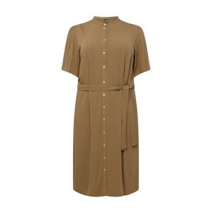 Vero Moda Curve Košeľové šaty 'ANNA FIONA'  olivová