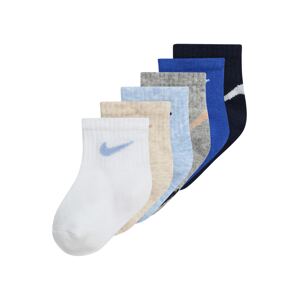 Nike Sportswear Ponožky 'SWOOSHFETTI'  piesková / modrá / svetlomodrá / sivá melírovaná / čierna / biela
