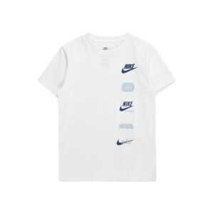Nike Sportswear Tričko 'CLUB+'  námornícka modrá / svetlomodrá / biela