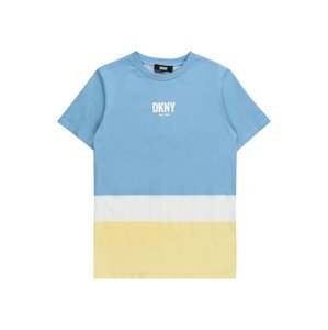 DKNY Tričko  nebesky modrá / žltá / biela