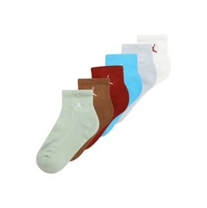 Jordan Ponožky 'EVERYDAY ESSENTIALS'  hnedá / hrdzavohnedá / sivá / pastelovo zelená / biela