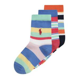 Polo Ralph Lauren Ponožky 'CLUB 55'  modrá / mätová / červená / biela