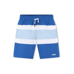 BOSS Kidswear Plavecké šortky  modrá / svetlomodrá / biela