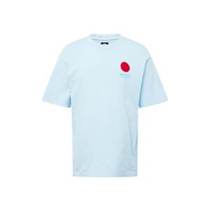 EDWIN Tričko 'Japanese Sun Supply'  svetlomodrá / červená