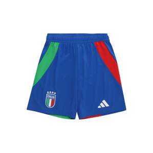 ADIDAS PERFORMANCE Športové nohavice 'Italy 24 Away'  modrá / zelená / červená / biela