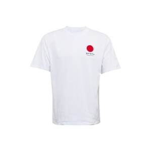 EDWIN Tričko 'Japanese Sun'  ohnivo červená / čierna / biela