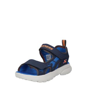 SKECHERS Otvorená obuv 'RAZOR SPLASH'  modrá / tmavomodrá / oranžová