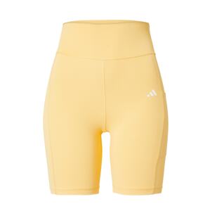 ADIDAS PERFORMANCE Športové nohavice 'Optime'  žltá / šedobiela
