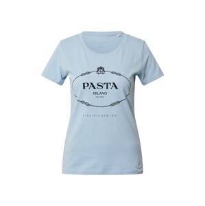 EINSTEIN & NEWTON Tričko 'Pasta T-Shirt'  svetlomodrá / čierna