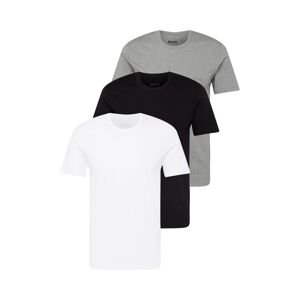 BOSS Tričko 'Classic'  sivá melírovaná / čierna / biela