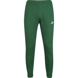 Nike Sportswear Športové nohavice 'Club Fleece'  tmavozelená / biela