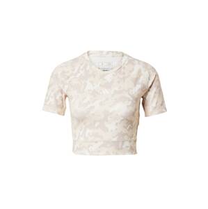ADIDAS PERFORMANCE Funkčné tričko  svetlohnedá / pastelovo fialová / biela
