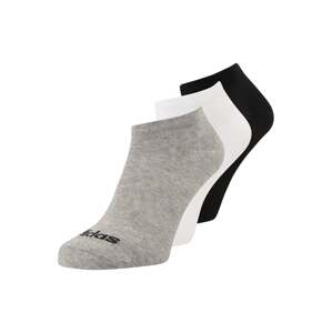 ADIDAS SPORTSWEAR Športové ponožky 'Thin Linear'  sivá melírovaná / čierna / biela