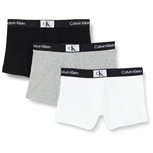 Calvin Klein Underwear Boxerky 'CK96'  sivá melírovaná / čierna / biela