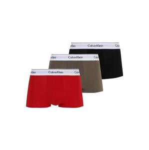 Calvin Klein Underwear Boxerky  hnedá / červená / čierna / biela