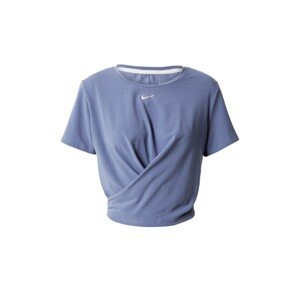 NIKE Funkčné tričko 'One Luxe'  modrosivá / strieborná