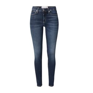 Calvin Klein Jeans Džínsy 'MID RISE SKINNY'  tmavomodrá