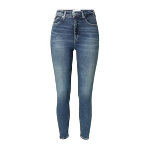 Calvin Klein Jeans Džínsy 'HIGH RISE SUPER SKINNY ANKLE'  tmavomodrá