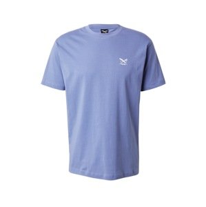 Iriedaily Tričko  modrá melírovaná / biela