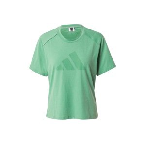 ADIDAS PERFORMANCE Funkčné tričko 'POWER'  zelená / zelená melírovaná